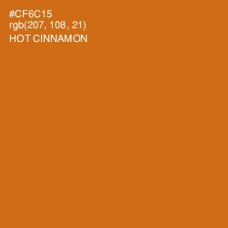 #CF6C15 - Hot Cinnamon Color Image